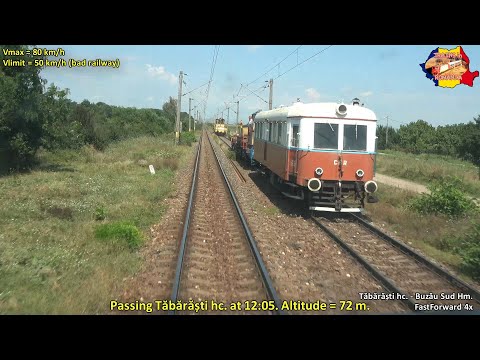 [4K] Cabview Romania Faurei - Buzau Sud Linia 702 [2021]