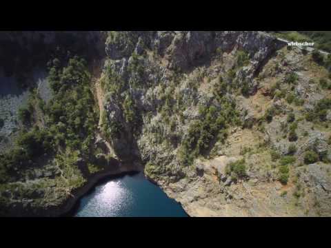 der Rote See, bei Imotski Kroatien , mal aus der Vogelperspektive