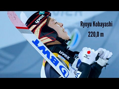 Ryoyu Kobayashi 220,0 m (22.03.2019). Konkurs indywidualny Planica Seven 2019