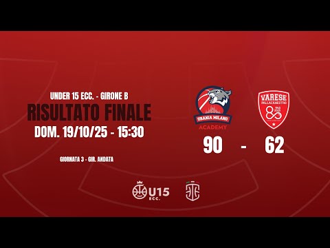 Highlights Urania Milano - Pall. Varese U15 Eccellenza 