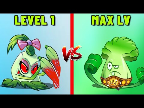 PVZ 2 "POKRA" Level 1 vs "BONK CHOY" Max Level - Who Will Win?
