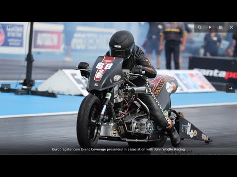 Marcus Christiansen vs Chris Van Nimmen for the final @ Santa Pod Euro finals