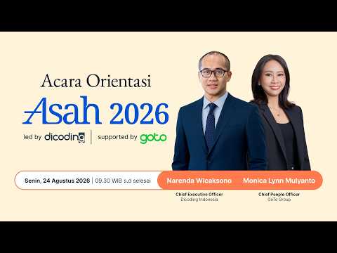 Acara Orientasi Asah 2026 led by Dicoding supported by GoTo