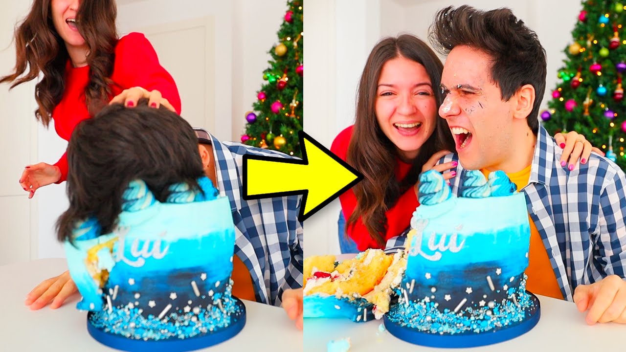 SCHERZO A LUÌ PER IL COMPLEANNO! TORTA IN FACCIA!!