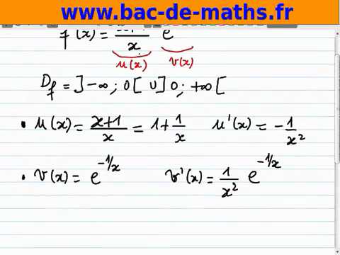 Déterminer la dérivée d'une fonction avec exponentielle et composée