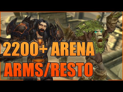 2200+ Arms Warrior / Resto Druid 2v2 Arena (No Corruption Ep. 4) - WoW BFA 8.3 PvP