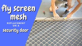 How to replace fly screen mesh install video with Inspire DIY Kent Thomas