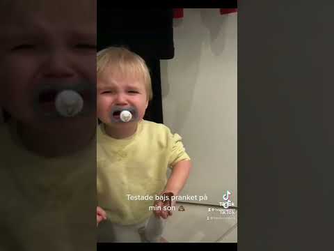 Testade bajs pranket på min son 😂🤪