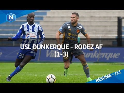 J11 : USL Dunkerque - Rodez AF (1-3), le résumé I FFF 2017
