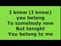 Eddie Vedder - You belong to me - Lyrics