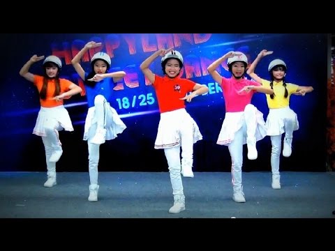"Jumping GG Pop" cover "Dancing Queen+Bling Bling" (Crayon Pop) @ audition "Happyland Street Dance"