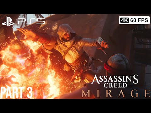 ASSASSIN'S CREED MIRAGE Gameplay Walkthrough Part 3 [4K 60FPS PS5] - No Commentary