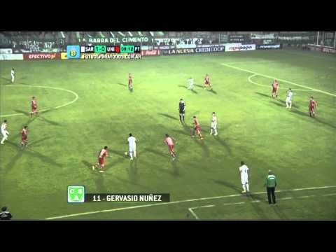 Gol Nuñez. Sarmiento 1 - Unión 0.  B Nacional Fecha 10. FPT.