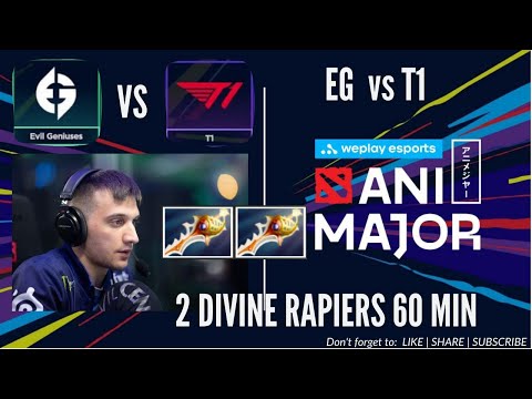 DOTA 2: EG vs T1 - 2 DIVINE RAPIERS I WePlay Animajor - HIGHLIGHTS