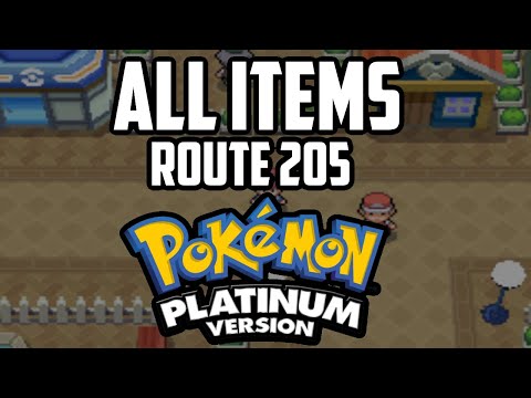 EVERY Item in Route 205 & Valley Windworks - Pokémon Platinum