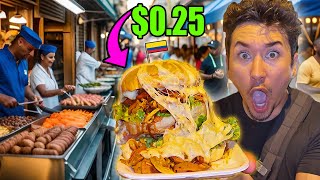 $20 Street Food Challenge In Colombia...(EXTREMELY CHEAP)
