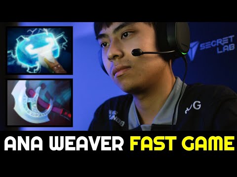 T1.ANA Weaver with Manta Style — 22min Fast Game Dota 2