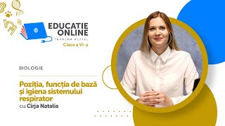 Poziția, funcția de bază  și igiena sistemului  respirator