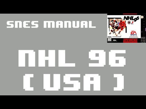 [SNES Manual] NHL '96 (USA) Animated Game Manual - for Super Nintendo / Famicom