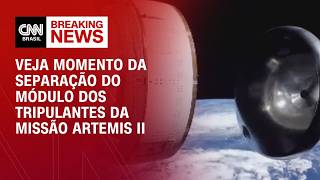Vídeo: Separação do módulo dos tripulantes marca retorno da Artemis II à Terra; veja | CNN PRIME TIME