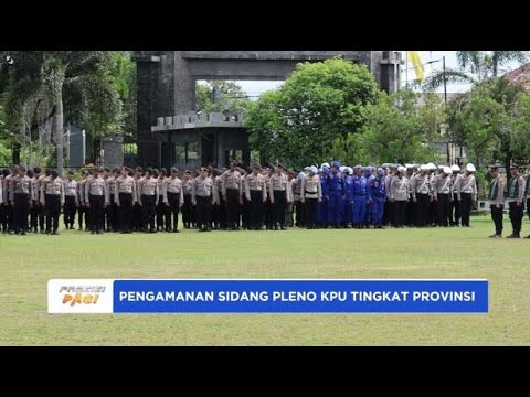 POLDA KALTENG PENGAMANAN SIDANG PLENO PILKADA KPU TINGKAT PROVINSI