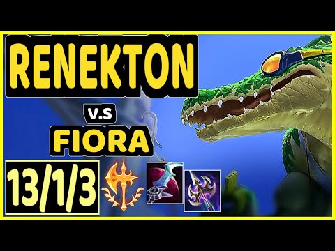 HAUNTZER (RENEKTON) vs FIORA - 13/1/3 KDA TOP GAMEPLAY - NA Ranked DIAMOND