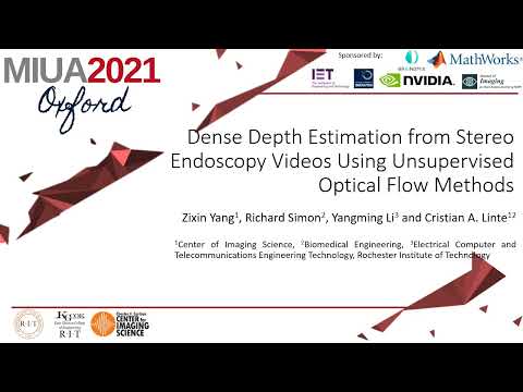 MIUA2021: Dense Depth Estimation from Stereo Endoscopy Videos Using Unsupervised Optical Flow