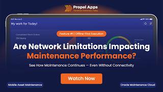 Offline-First Mobile Maintenance for Oracle Maintenance Cloud | Feature Series 1