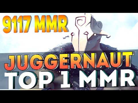 TOP 1 MMR - THE BEST Juggernaut in THE WORLD | DOTA 2 - 9117 MMR