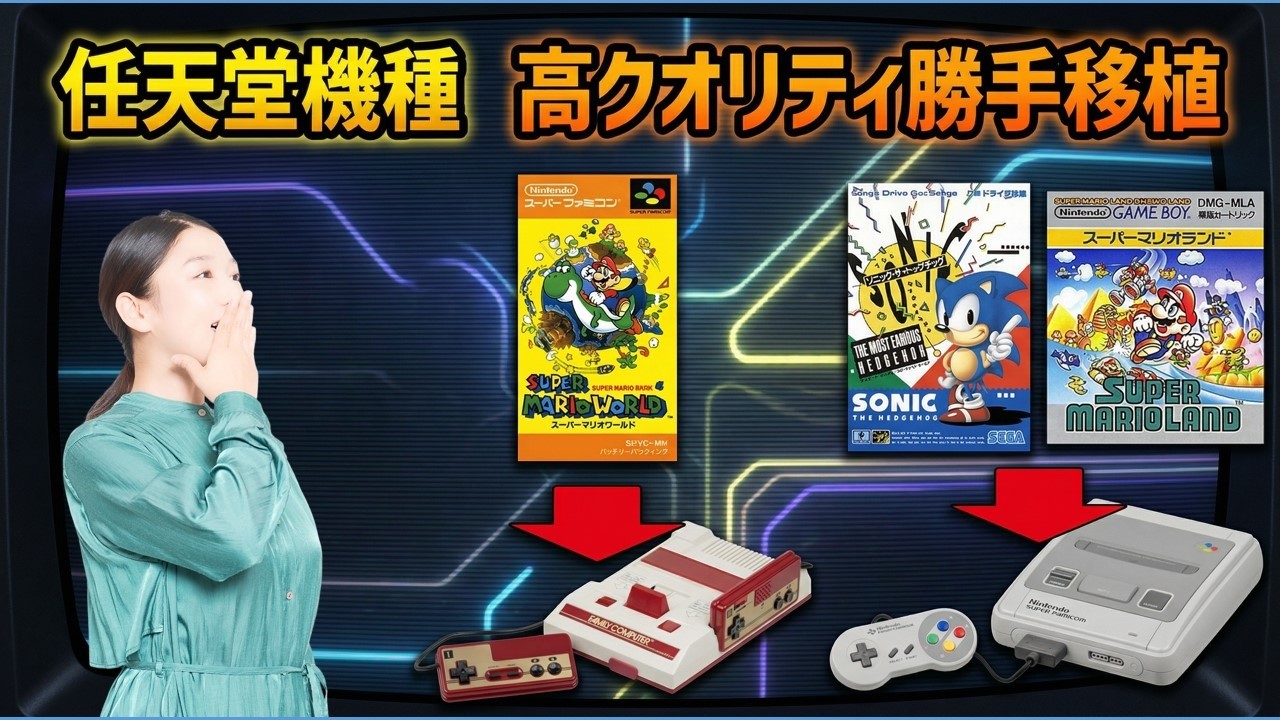 任天堂機種の勝手移植作品　ファミコン・スーファミ　3作品