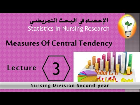 statistics in nursing lecture 1 الإحصاء في التمريض المحاضرة الأولى