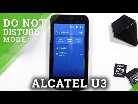How to Activate Do Not Disturb Mode in ALCATEL U3 – Change Audio Profile