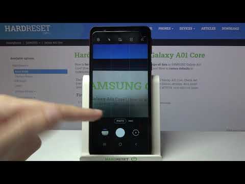 How to Use Camera Grid Lines in SAMSUNG Galaxy A01 Core – Turn On Grid Lines