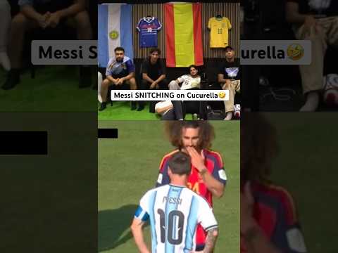 When Messi tried snitching on Cucurella🤣 #insidethebox