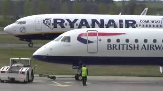 preview picture of video 'BA Cityflyer E190 [G-LCYO] | Pushback and Engine Start | Edinburgh Airport'