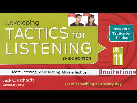 Tactics For Listening Third Edition Developing Unit 11 Invitations