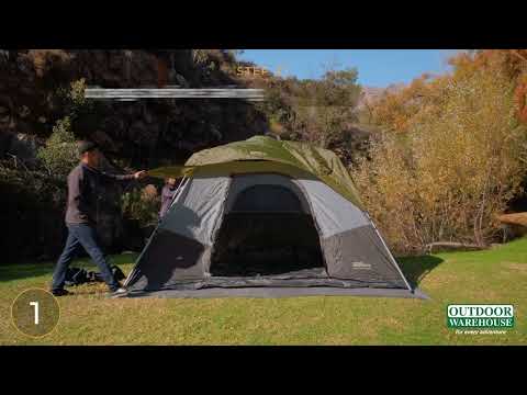 Natural Instincts Instant 6 Person Cabin Tent YouTube video thumbnail image