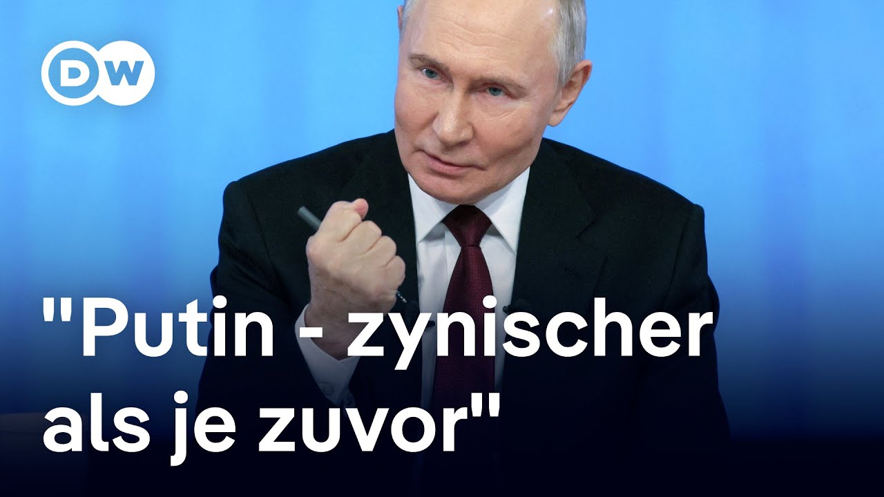 Große Show: Die Jahrespressekonferenz des russischen Präsidenten | DW Nachrichten