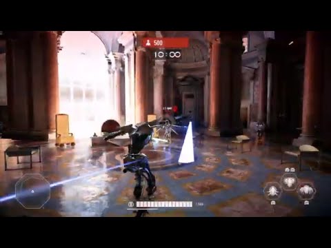 STAR WARS Battlefront II General Grievous VS 500 Clone Troopers In Onslaught On Naboo Throne Room