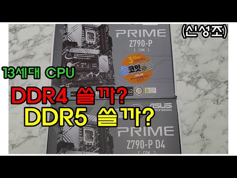13세대 메모리 DDR5 VS DDR4 가성비 선택은?