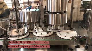 Automatic Eight Head Pick And Place Type Screw Capping Machine 