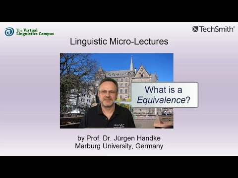 SEM_012 - Linguistic Micro-Lectures: Equivalence (Logic)