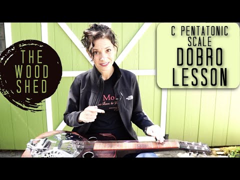 C Pentatonic Scale Easy DOBRO LESSON Open G Tuning
