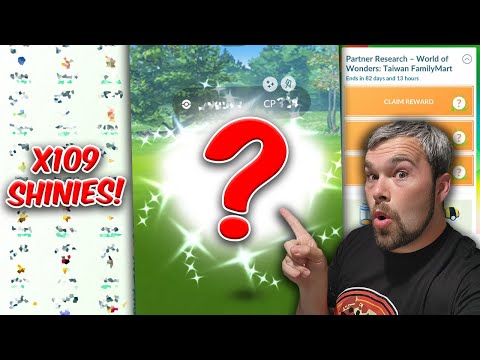 Taiwan Partner Research Completed & THIS is what we got! Over 100 Shinies Caught! (Pokémon GO)