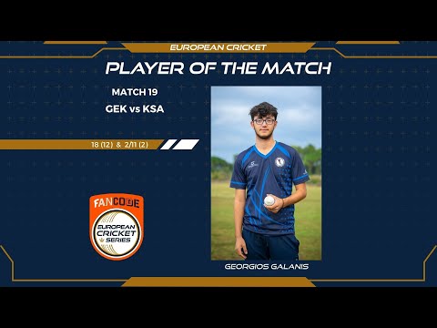 MOM: G.Galanis - GEK vs KSA| Highlights | FanCode ECS Greece Day 5 | Greece 2021