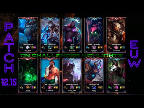 EUW Challenger Match #510 Highlights Patch 12.15