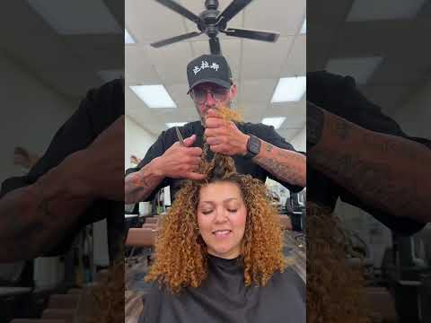 Cutting out the Triangle on tight curly hair