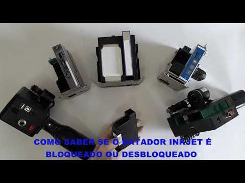 Como saber se o datador inkjet é bloqueado ou desbloqueado
