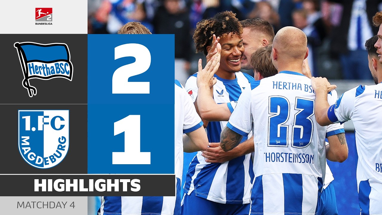 Two Red-Cards! | HERTHA BSC - 1. FC MAGDEBURG | Highlights | Matchday 4 – Bundesliga 2 2026/27