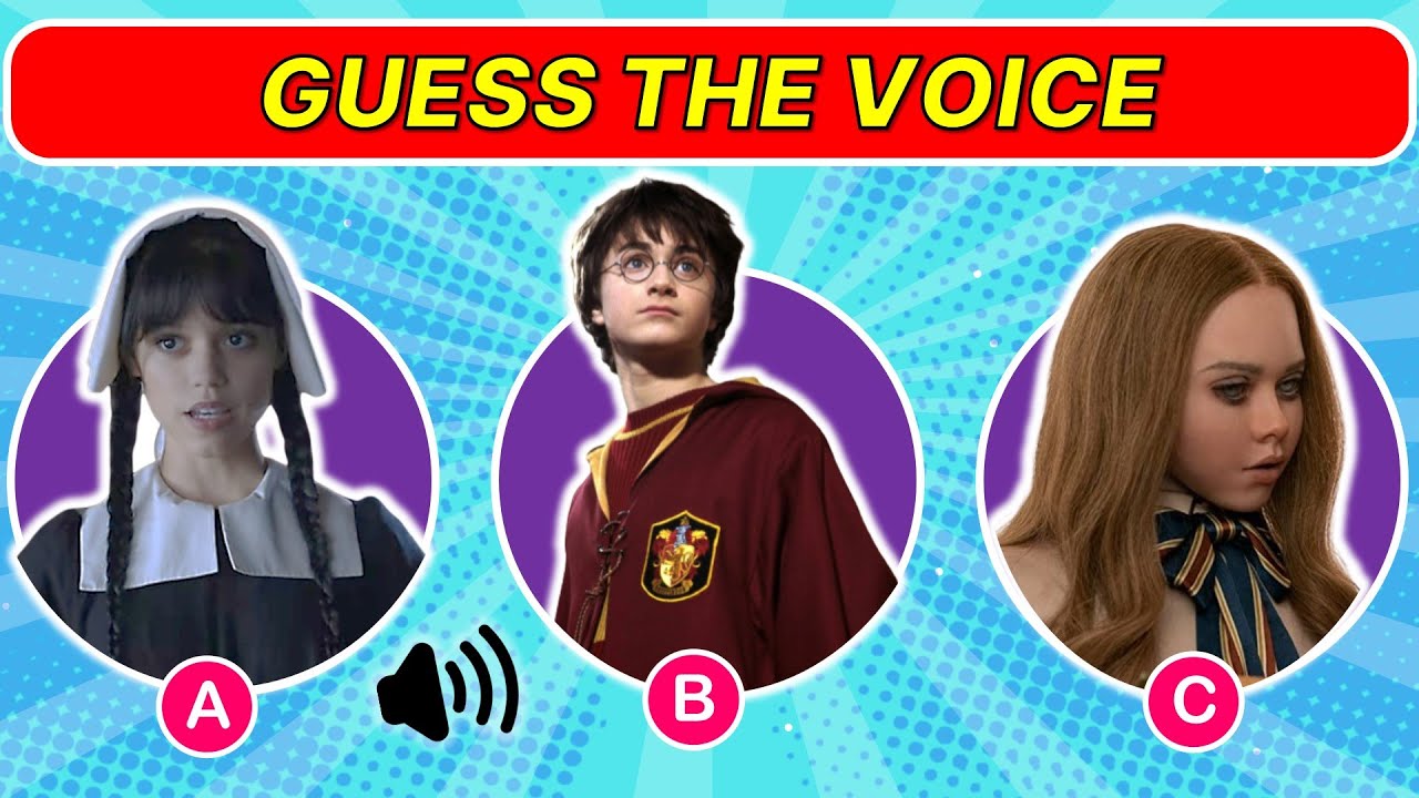 Can You Guess the Wednesday,M3gan,Harry Potter | Guess the Wednesday characters by their voice